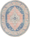 Savannah Series Collection Area Rug -  Augusta (French Blue) Oval French Blue  lifestyle 8