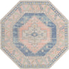 Savannah Series Collection Area Rug -  Augusta (French Blue) Octagon French Blue  lifestyle 13