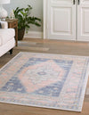 Savannah Series Collection Area Rug -  Augusta (French Blue) Rectangle French Blue  lifestyle 2