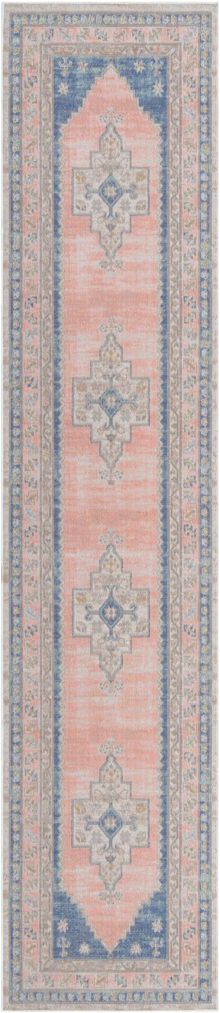 Savannah Series Collection Area Rug -  Augusta (French Blue) Runner French Blue  lifestyle 12