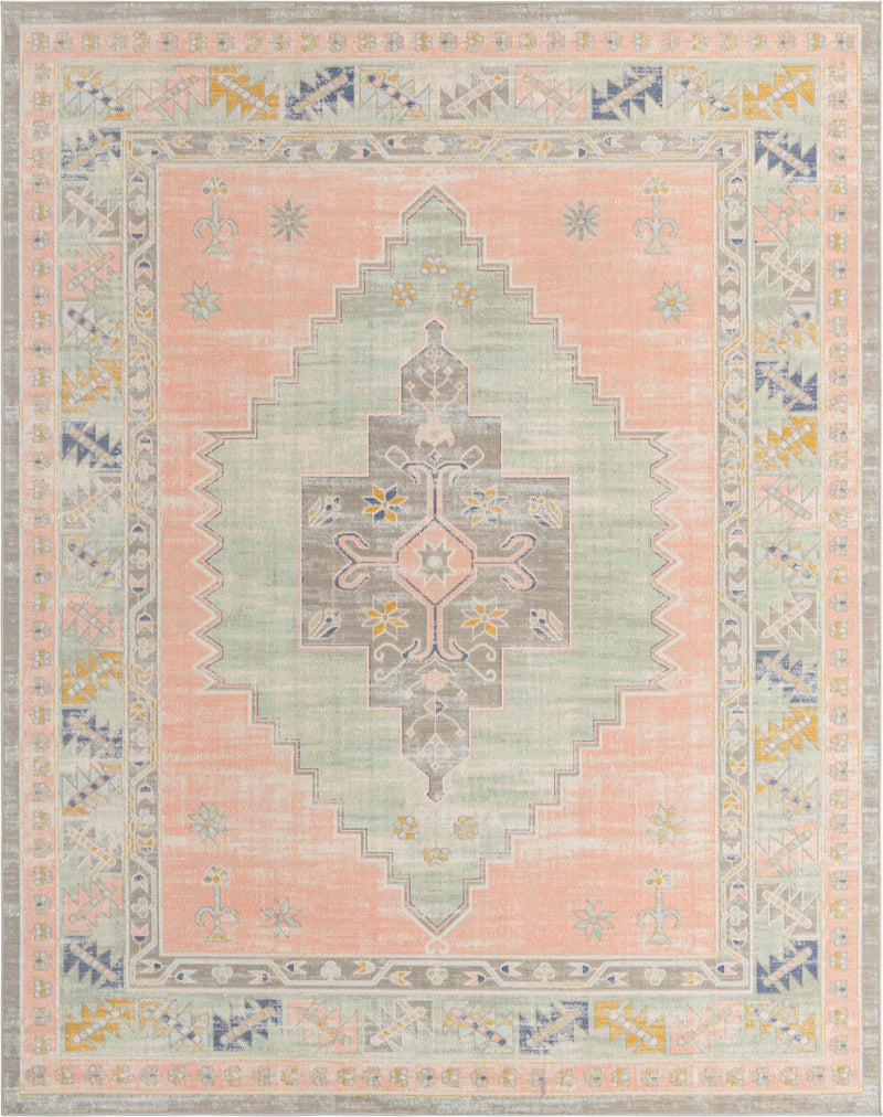 Savannah Series Collection Area Rug -  Augusta (Pink) Rectangle Pink Main