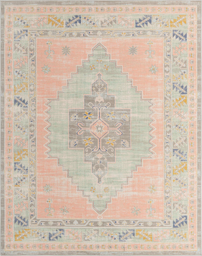 Savannah Series Collection Area Rug -  Augusta (Pink) Rectangle Pink Main