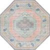 Savannah Series Collection Area Rug -  Augusta (Pink) Octagon Pink  lifestyle 16