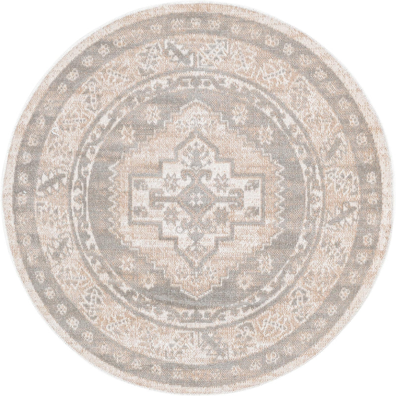 Savannah Series Collection Area Rug -  Augusta (Mink) Round Mink  lifestyle 18