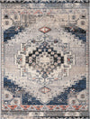 Santa Fe Trails Collection Area Rug -  Mesa Rectangle Gray  lifestyle 2