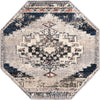 Santa Fe Trails Collection Area Rug -  Mesa Octagon Gray  lifestyle 33