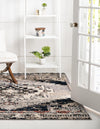 Santa Fe Trails Collection Area Rug -  Mesa Square Gray  lifestyle 46