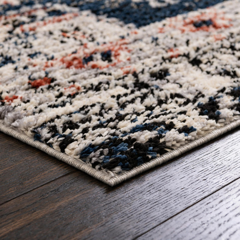 Santa Fe Trails Collection Area Rug -  Mesa Square Gray  lifestyle 73