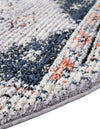 Santa Fe Trails Collection Area Rug -  Mesa Round Gray  lifestyle 89