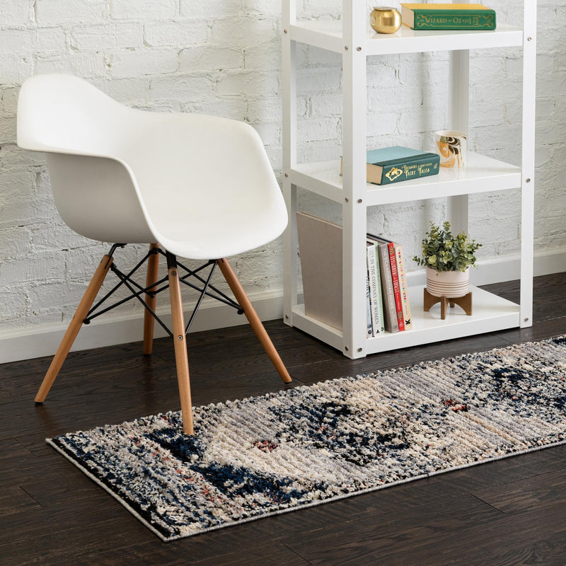 Santa Fe Trails Collection Area Rug -  Mesa Runner Gray  lifestyle 69