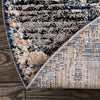 Santa Fe Trails Collection Area Rug -  Mesa Round Blue  lifestyle 101