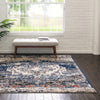 Santa Fe Trails Collection Area Rug -  Mesa Square Blue  lifestyle 41