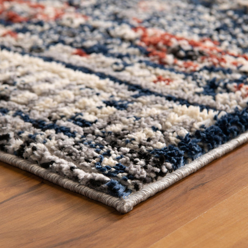 Santa Fe Trails Collection Area Rug -  Mesa Rectangle Blue  lifestyle 11