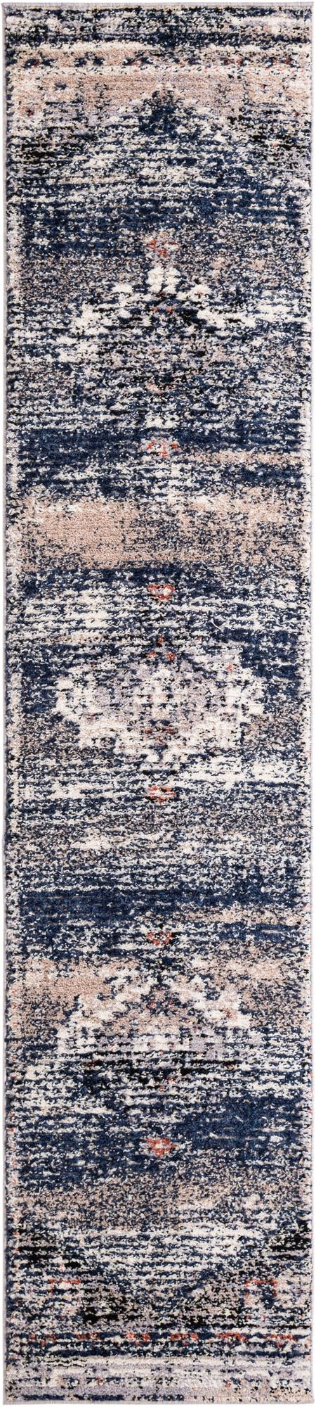 Santa Fe Trails Collection Area Rug -  Mesa Runner Blue  lifestyle 32