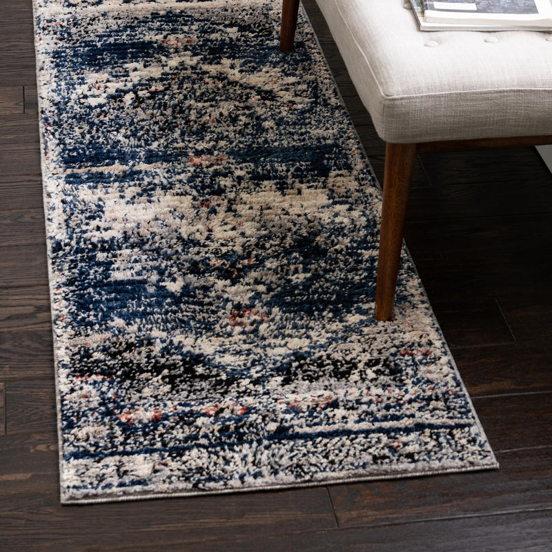 Santa Fe Trails Collection Area Rug -  Mesa Runner Blue  lifestyle 43