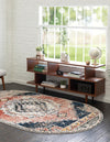 Santa Fe Trails Collection Area Rug -  Mesa Oval Rust Red  lifestyle 65