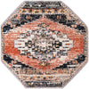 Santa Fe Trails Collection Area Rug -  Mesa Octagon Rust Red  lifestyle 38