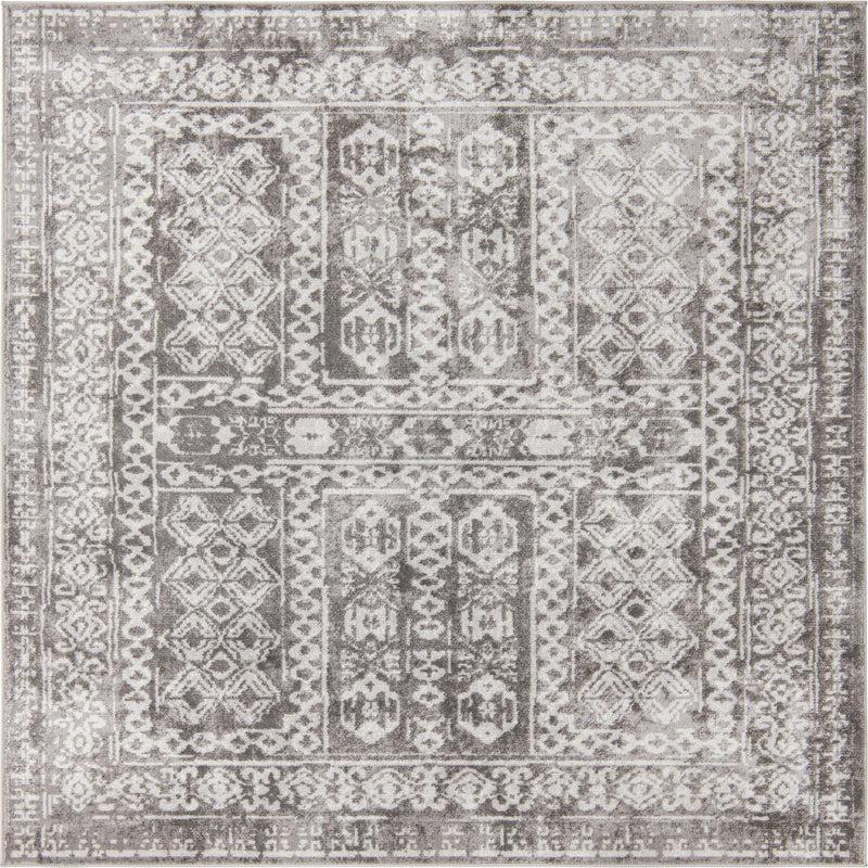 Cambridge Classics Collection Area Rug - Kendall (Gray) Square Gray  lifestyle 9