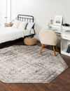 Cambridge Classics Collection Area Rug - Kendall (Gray) Octagon Gray  lifestyle 20