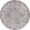 Cambridge Classics Collection Area Rug - Kendall (Gray) Round Gray  lifestyle 11