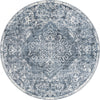 Cambridge Classics Collection Area Rug -  Fitzwilliam (Blue) Round Blue  lifestyle 17