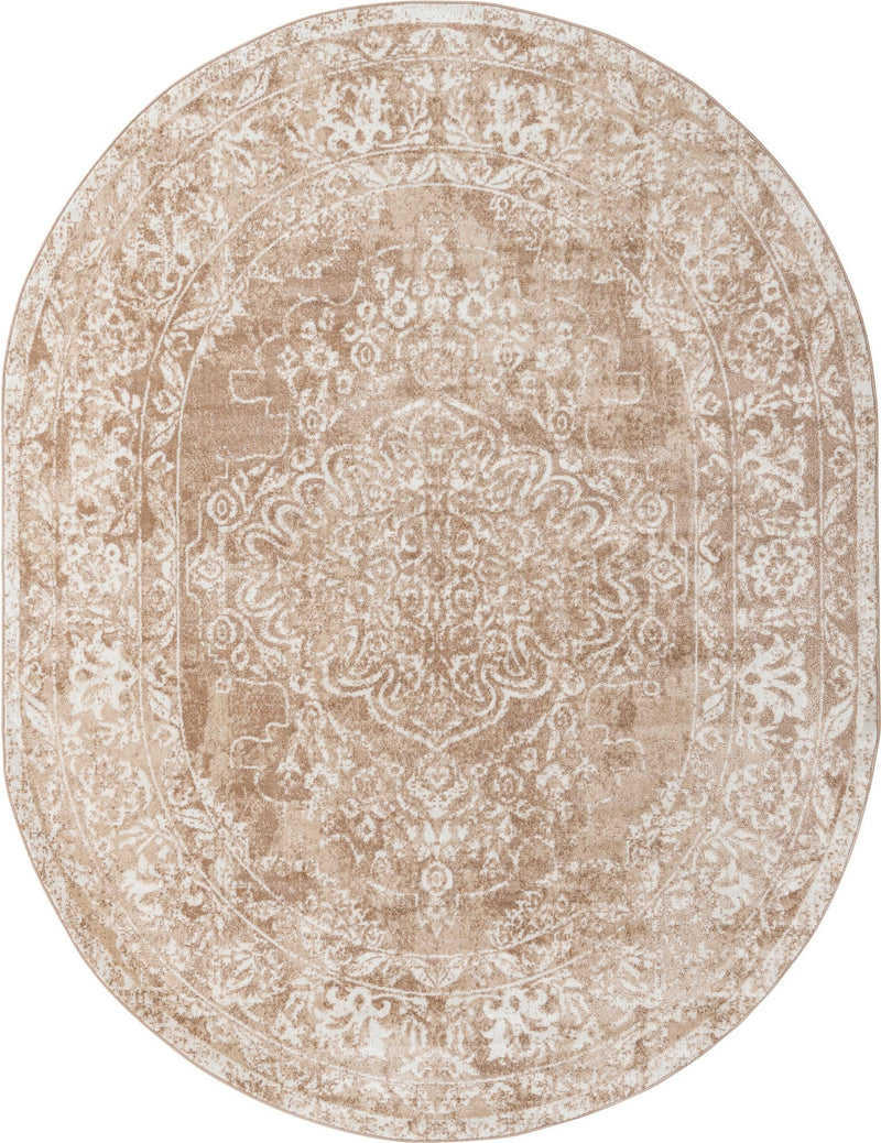 Cambridge Classics Collection Area Rug -  Fitzwilliam (Beige) Oval Beige  lifestyle 9