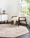 Cambridge Classics Collection Area Rug -  Fitzwilliam (Beige) Octagon Beige  lifestyle 21