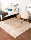 Cambridge Classics Collection Area Rug -  Fitzwilliam (Beige) Square Beige  lifestyle 20