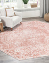 Cambridge Classics Collection Area Rug -  Fitzwilliam (Pink) Octagon Pink  lifestyle 16