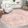 Cambridge Classics Collection Area Rug -  Fitzwilliam (Pink) Octagon Pink  lifestyle 49