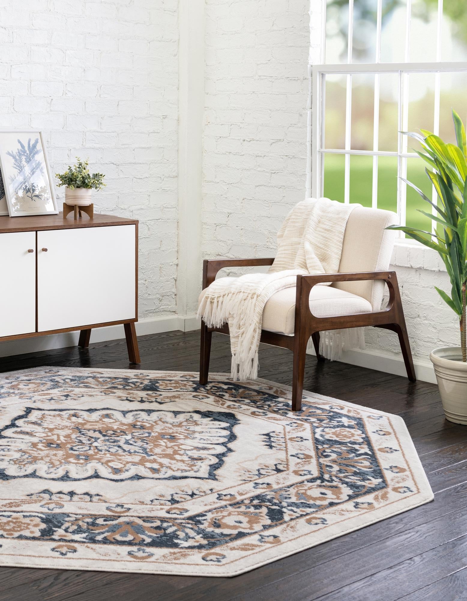 Cambridge Classics Collection Area Rug -  Fitzwilliam (Cream)