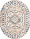 Cambridge Classics Collection Area Rug -  Magdalene (Beige) Oval Beige  lifestyle 9