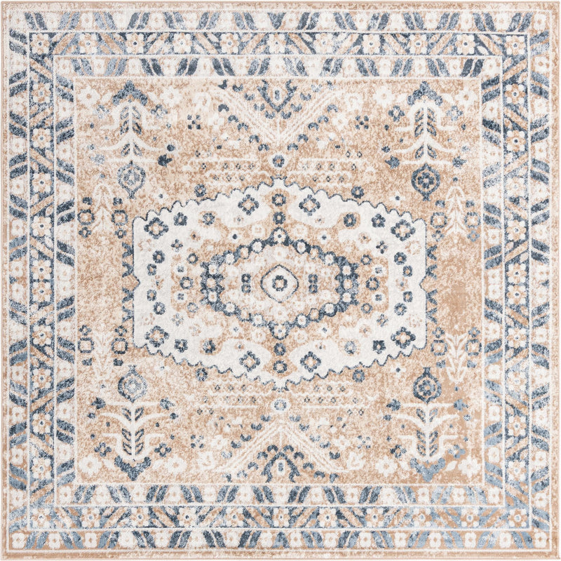 Cambridge Classics Collection Area Rug -  Magdalene (Beige) Square Beige  lifestyle 10