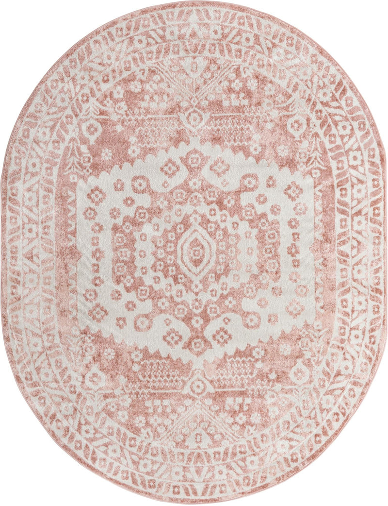 Cambridge Classics Collection Area Rug -  Magdalene (Pink) Oval Pink  lifestyle 9