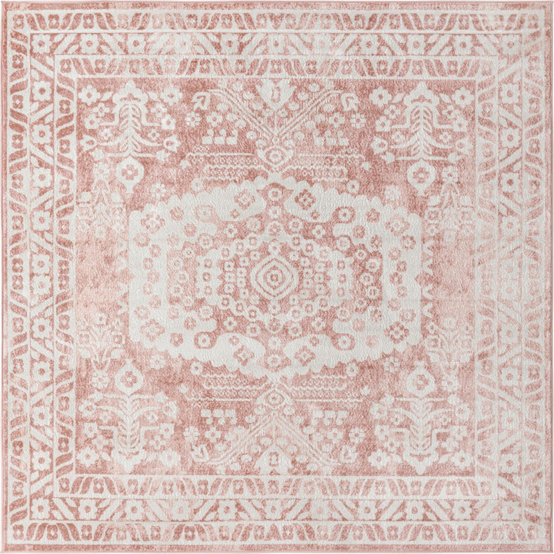 Cambridge Classics Collection Area Rug -  Magdalene (Pink) Square Pink  lifestyle 10