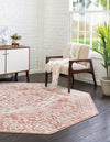 Cambridge Classics Collection Area Rug -  Magdalene (Pink) Octagon Pink  lifestyle 21