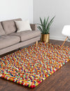 Wool Sphere Alley Collection Area Rug - Sphereville (Multi) Rectangle Multi  lifestyle 3