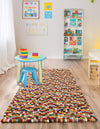 Wool Sphere Alley Collection Area Rug - Sphereville (Multi) Rectangle Multi  lifestyle 11