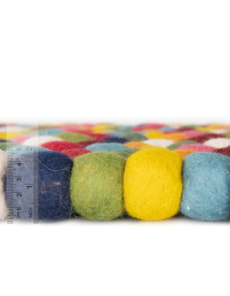 Woolen Sphere Collection Area Rug - Sphereville (Multi)