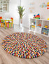 Woolen Sphere Collection Area Rug - Sphereville (Multi)