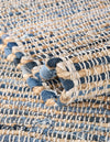 Coastal Boho Jute Collection Area Rug - Capri Rectangle Blue  lifestyle 24