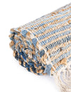 Coastal Boho Jute Collection Area Rug - Capri Rectangle Blue  lifestyle 36