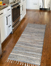 Coastal Boho Jute Collection Area Rug - Capri Runner Blue  lifestyle 80