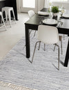 Coastal Boho Jute Collection Area Rug - Capri Rectangle Navy Blue  lifestyle 10