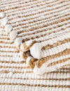 Coastal Boho Jute Collection Area Rug - Capri Rectangle Natural  lifestyle 25