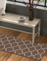 Seaside Lattice Collection Area Rug - Arbor (Brown)