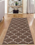 Seaside Lattice Collection Area Rug - Arbor (Brown)