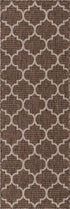 Seaside Lattice Collection Area Rug - Arbor (Brown)