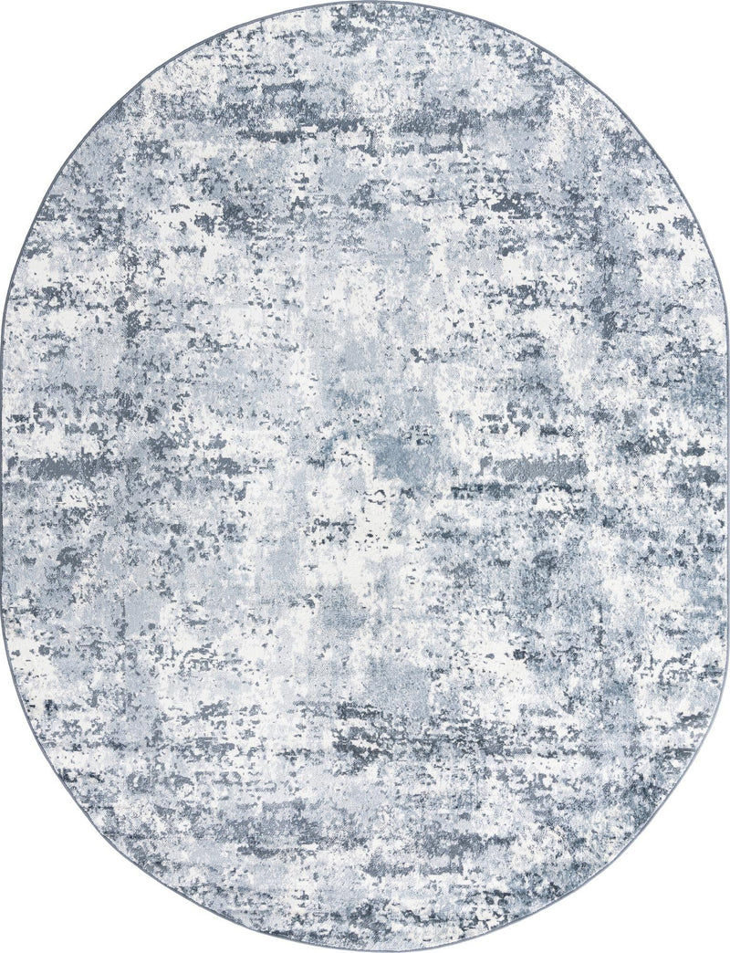 Luminara Sands Collection Area Rug - Serenity (Vintage Blue) Oval Vintage Blue  lifestyle 11