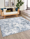 Luminara Sands Collection Area Rug - Serenity (Vintage Blue) Square Vintage Blue  lifestyle 18